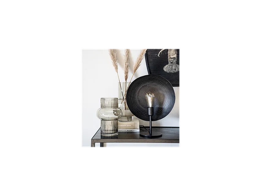 Tafellamp Monque - Zwart - 33x15x40 cm