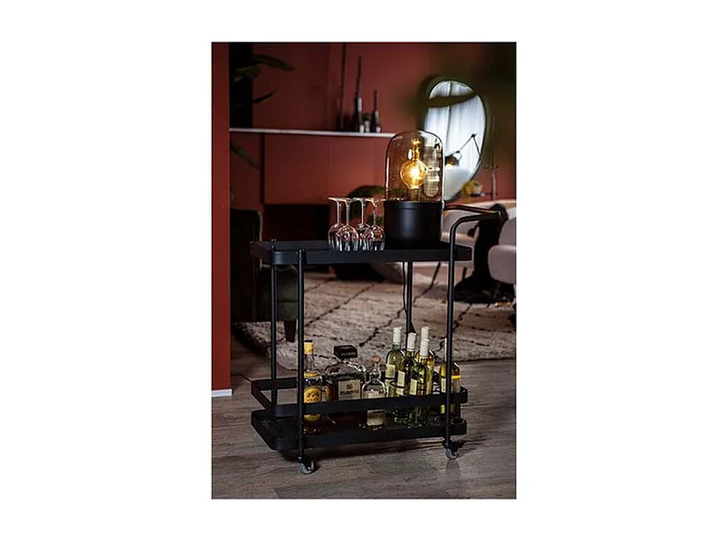 Tischleuchte Maverick - Schwarz - Industriedesign 43x20x20 cm