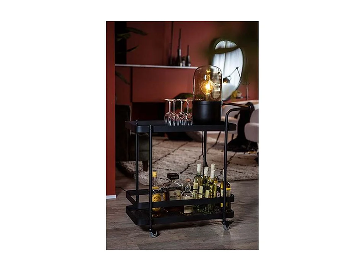 Lampe à poser Maverick - Noir - Design industriel 43x20x20 cm