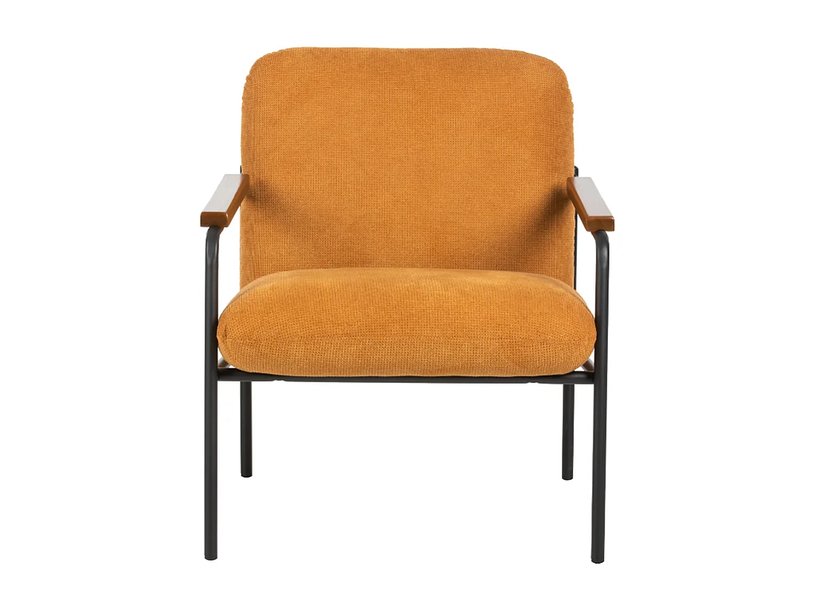 Jara Lounge stoel - geel - 68.5x72.5x82 cm