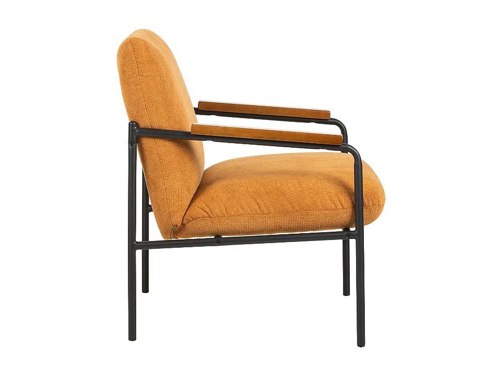 Jara Lounge stoel - geel - 68.5x72.5x82 cm