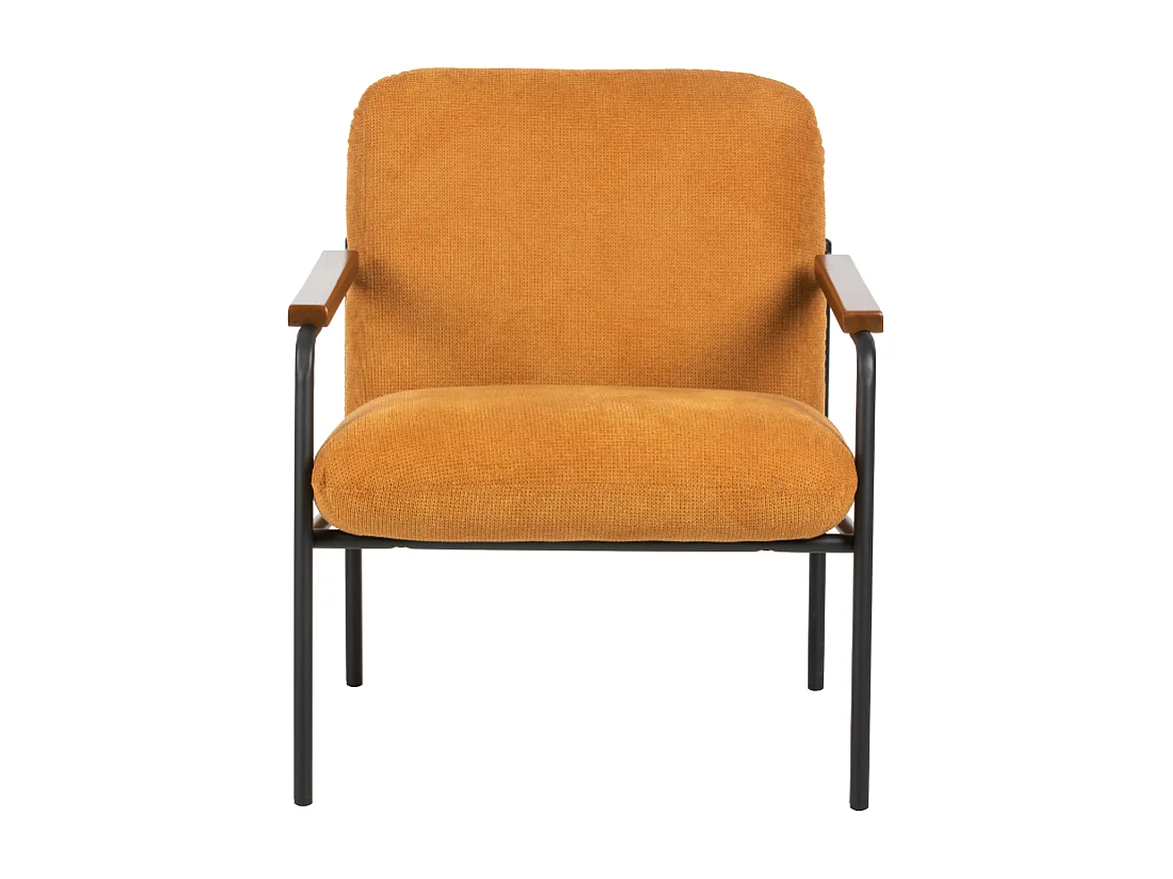 Jara Lounge stoel - geel - 68.5x72.5x82 cm