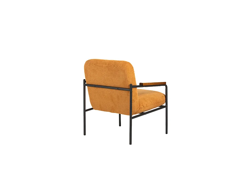 Furnilux Fauteuil lounge Jara jaune - 68.5x72.5x82 cm