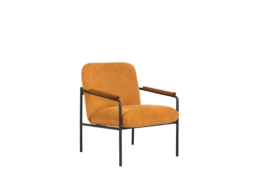 Furnilux Fauteuil lounge Jara jaune - 68.5x72.5x82 cm