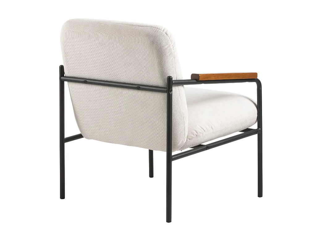 Jara Lounge stoel - wit - 68.5x72.5x82 cm