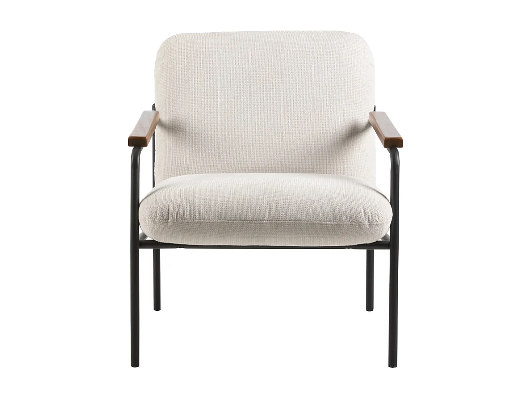 Jara Lounge stoel - wit - 68.5x72.5x82 cm