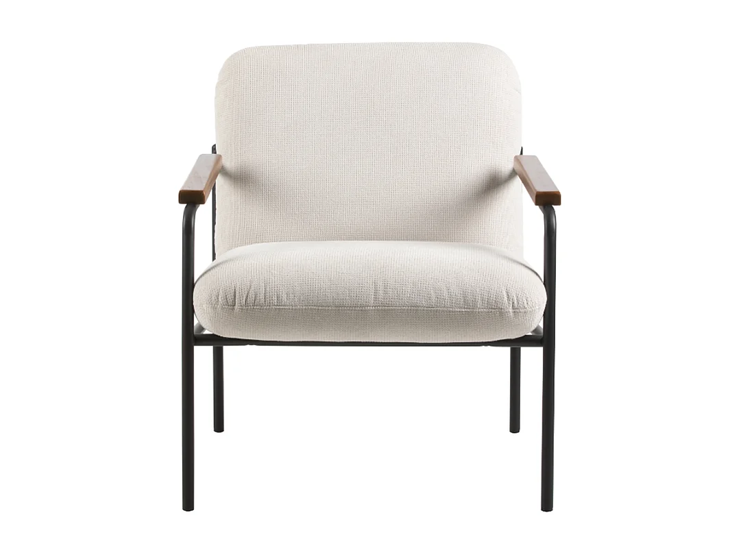 Jara Lounge stoel - wit - 68.5x72.5x82 cm