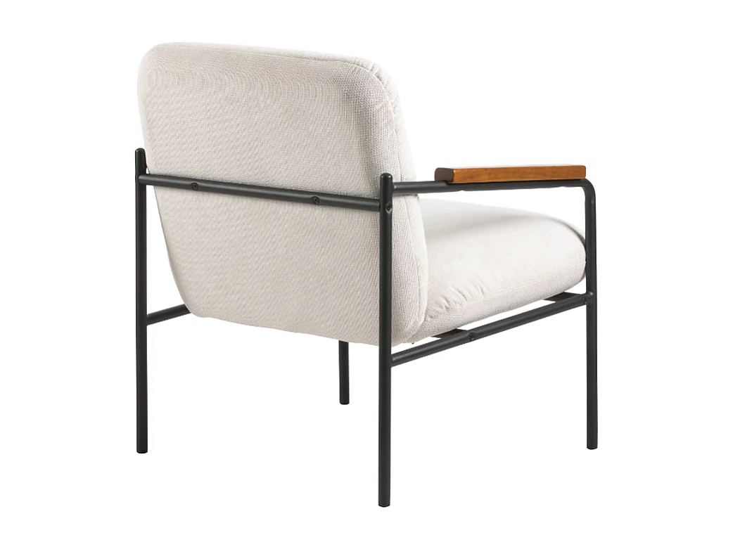 Jara Lounge stoel - wit - 68.5x72.5x82 cm