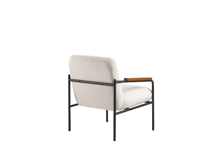 Jara Lounge stoel - wit - 68.5x72.5x82 cm