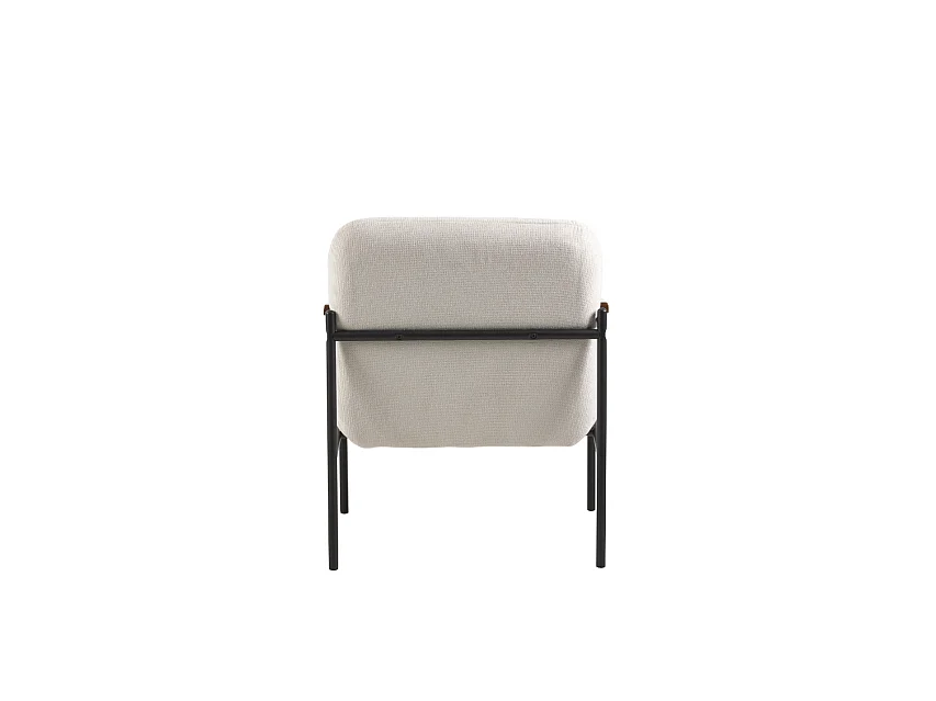 Jara Lounge stoel - wit - 68.5x72.5x82 cm