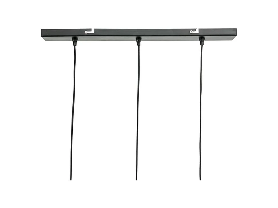 Lampe suspendue Orion - Verre noir - 3 lumières
