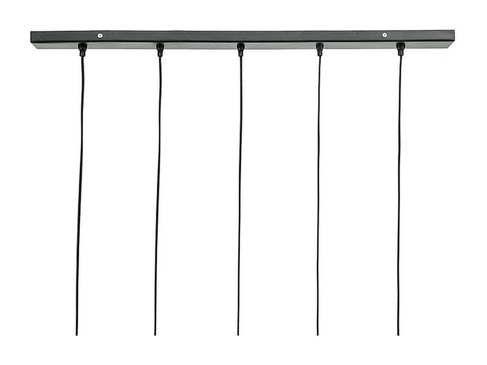 Hängeleuchte Orion - Schwarzes Glas - 5-flammig Design