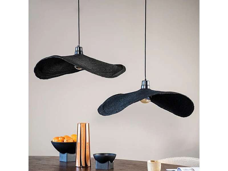 Hanglamp Sola - Zwart - 60x60x7 cm - Small Formaat