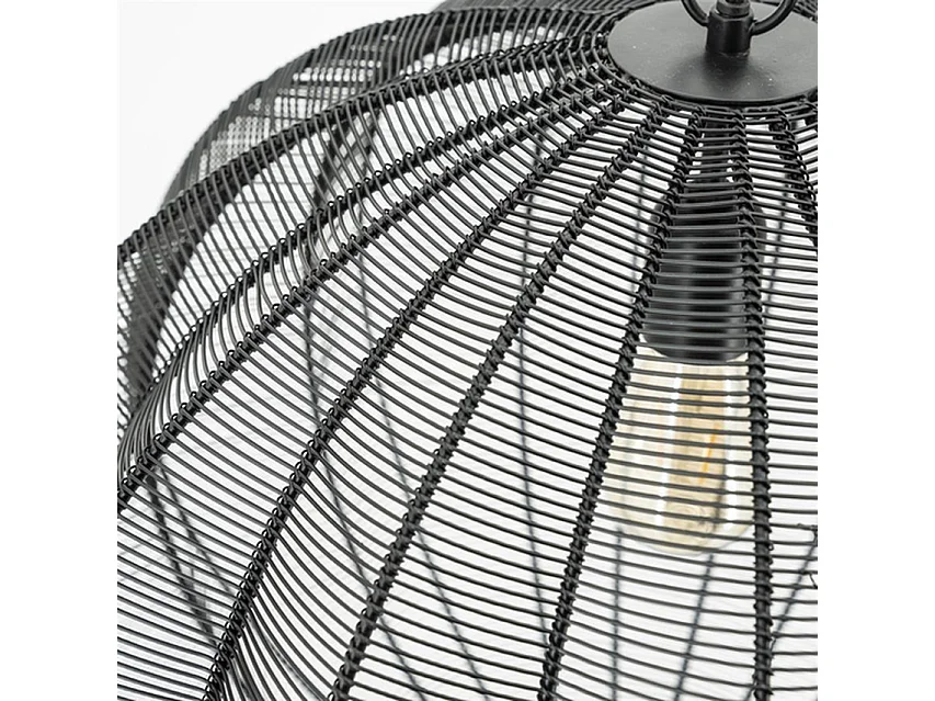 Lampe suspendue By-Boo Floss - Noir - 53 x 48 cm