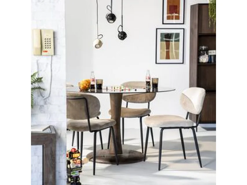 Hanglamp Merk - Beige 12x12x150 cm - Stijlvol Design