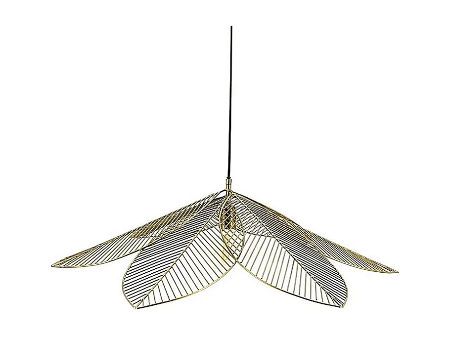 Lampe suspendue Furnilux Archtiq - 85 x 85 x 24 cm - or