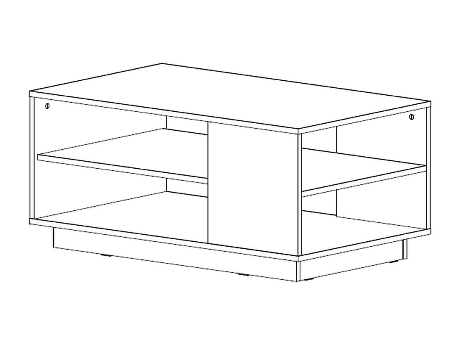 Couchtisch Sharons Choice - Holz Metall 120 cm - Braun Grau