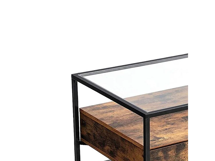 Table basse Wave - Verre - 120x60x45