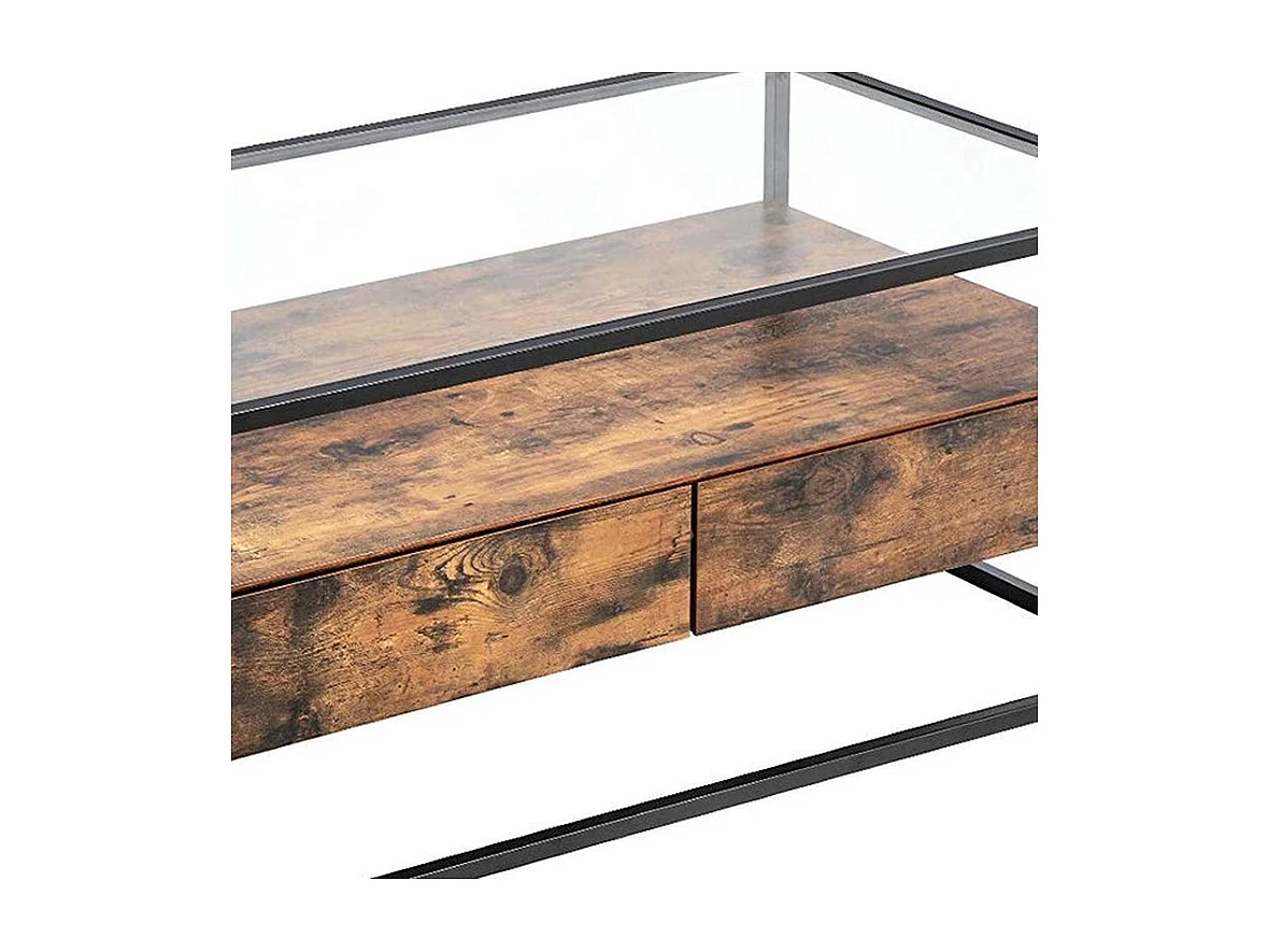 Table basse Wave - Verre - 120x60x45