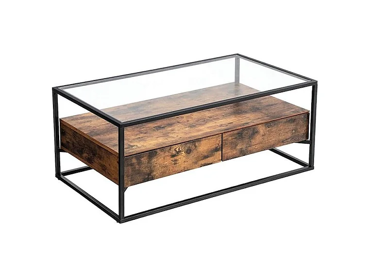Table basse Wave - Verre - 120x60x45