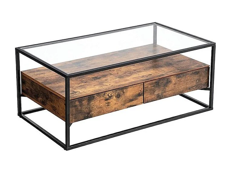 Table basse Wave - Verre - 120x60x45