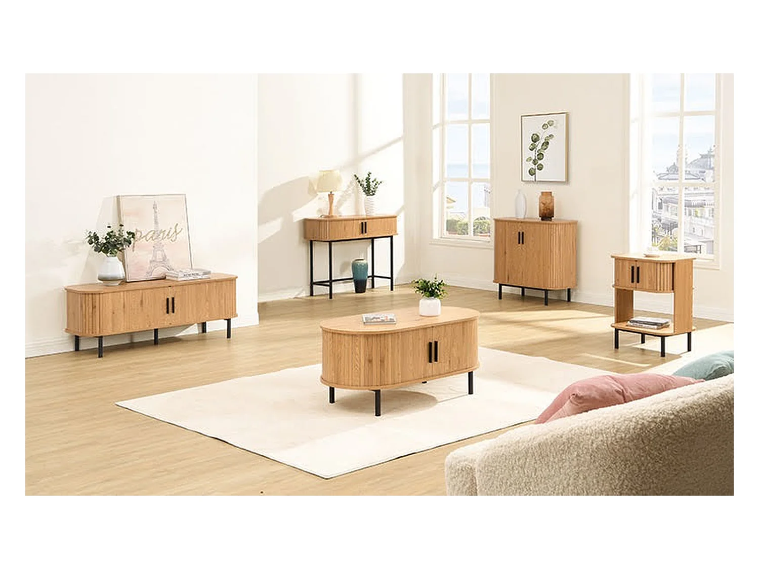 Salontafel Malmö - Licht Eiken - 100x50x45 cm