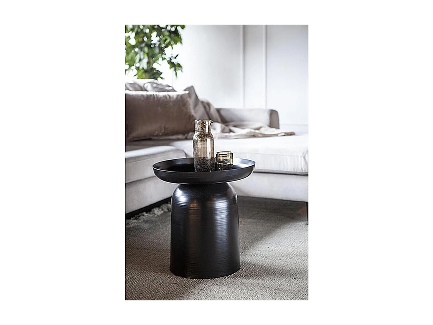Table d'appoint Bodie - Noir - 45 x 45 x 46 cm