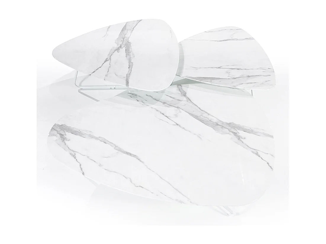 Couchtisch Neno - Weiß - 130x95x28 cm