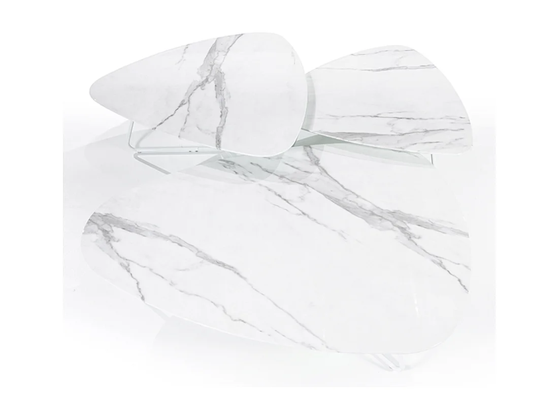 Couchtisch Neno - Weiß - 130x95x28 cm