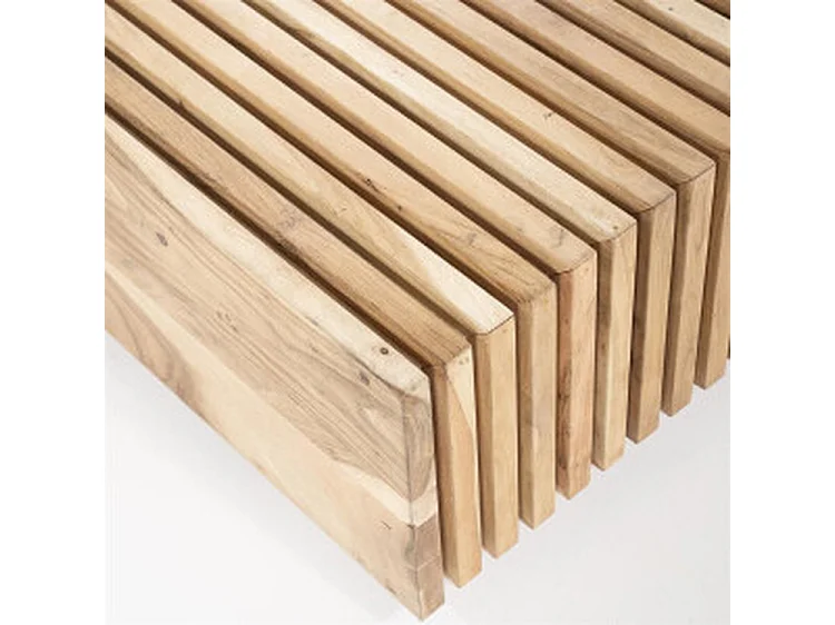 Table basse Tom - Beige 90x90x35 cm - Design Carré