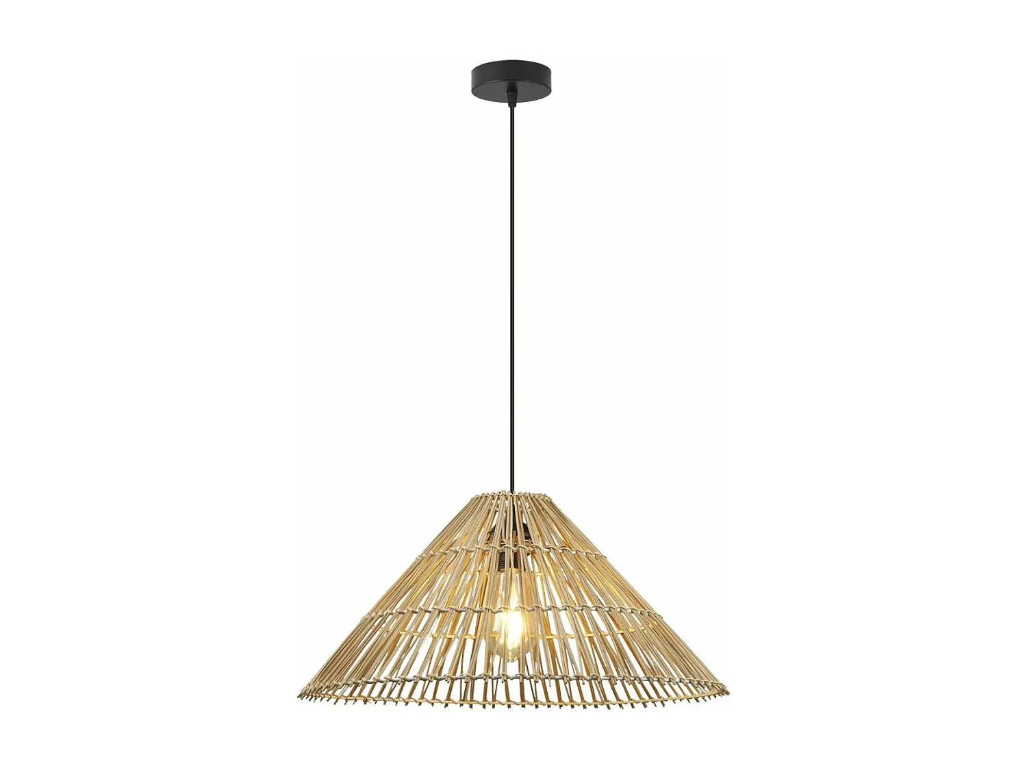 Colgante de 1 luz modelo Vinson acabado cuerda 35 cm(alto) 51 cm(ancho) 51 cm(fondo.