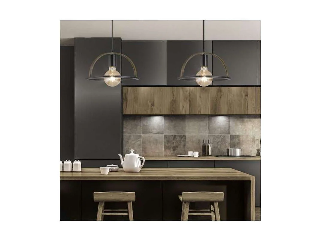 Colgante modelo Lolo acabado negro 23 cm(alto) 30 cm(ancho)30 cm(fondo)