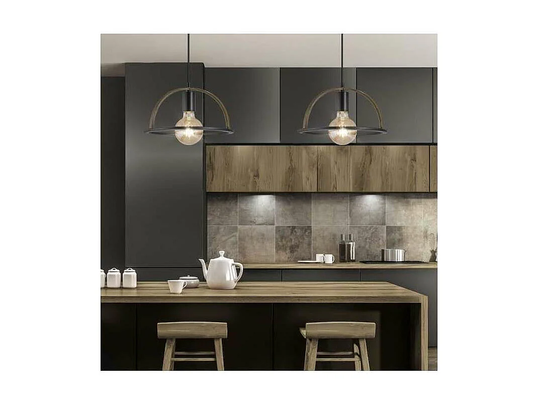 Colgante modelo Lolo acabado negro 23 cm(alto) 30 cm(ancho)30 cm(fondo)