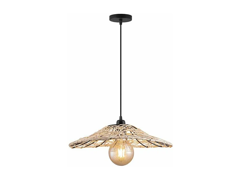 Colgante modelo Diza acabado natural/negro, 8cm(alto) 40cm(ancho) 40cm(fondo)