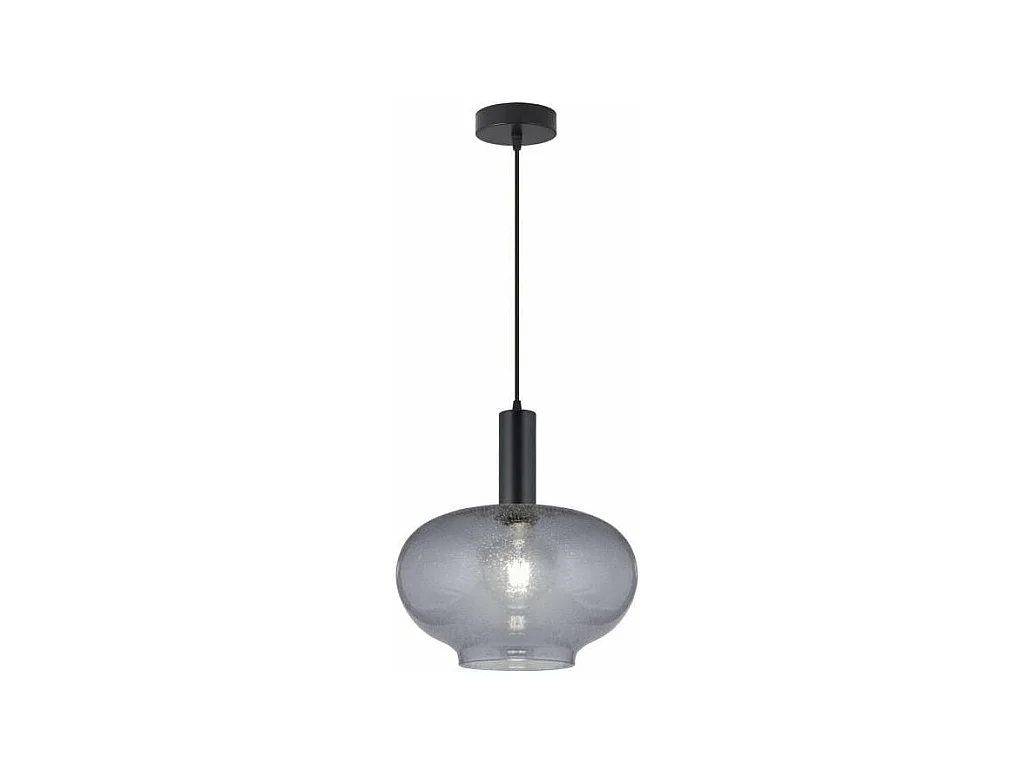 Colgante modelo Pataias acabado cristal negro/fumé, 43cm(alto) 30cm(ancho) 30cm(fondo)