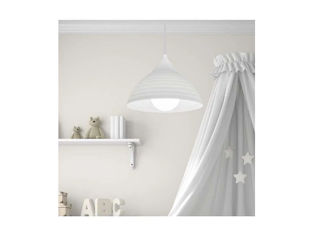 Colgante acabado blanco modelo Milo 33/100 cm(alto) 25 cm(ancho)25 cm(fondo