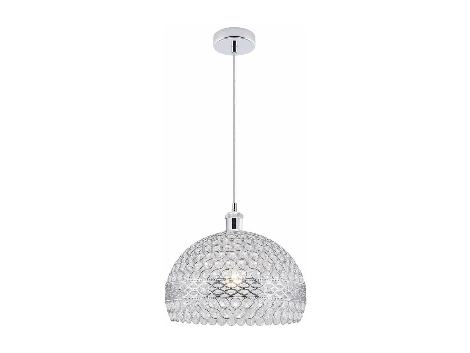 Colgante modelo Gema acabado cromo 31 cm(alto) 25 cm(ancho)25 cm(fondo