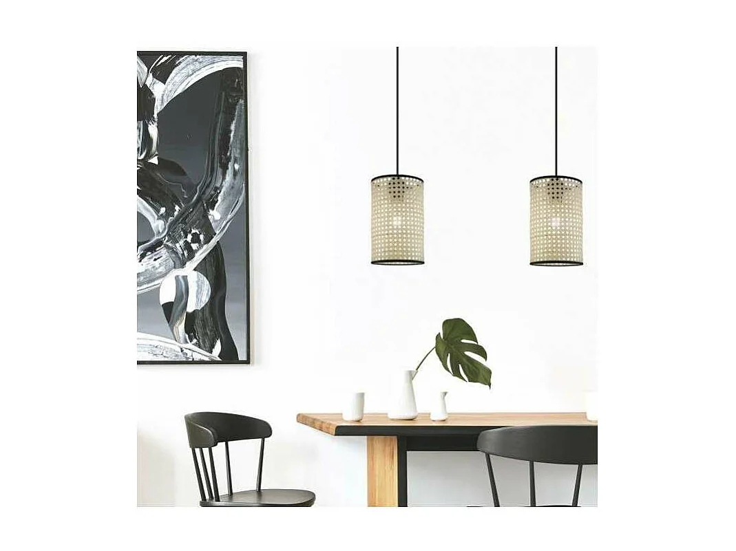 Colgante de 15 cm acabado natural modelo Cilandro 31 cm(alto) 15 cm(ancho)15 cm(fondo).