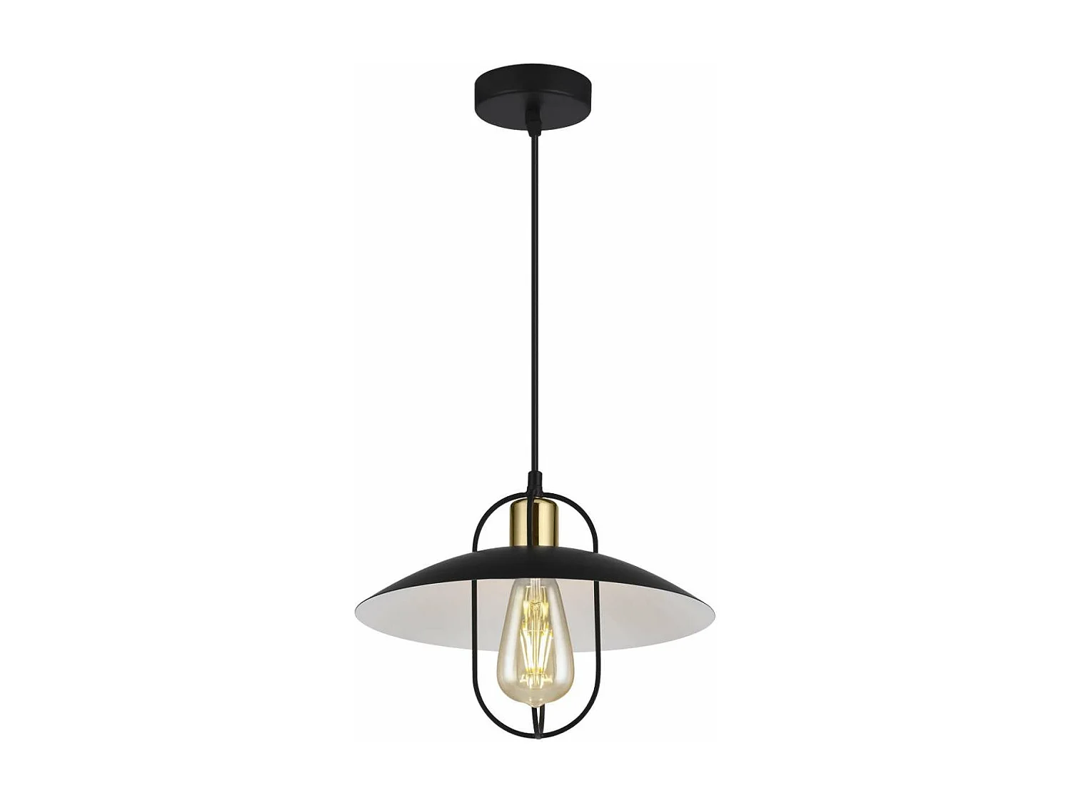 Colgante modelo Telmo acabado negro-oro 20 cm(alto)29 cm(ancho)29 cm(largo)