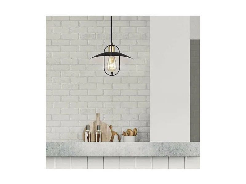 Colgante modelo Telmo acabado negro-oro 20 cm(alto)29 cm(ancho)29 cm(largo)