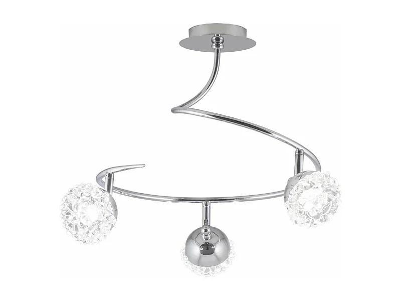 Lámpara 3 luces cromo modelo Azalea 38 cm (alto)50 cm(ancho)50 cm(fondo)