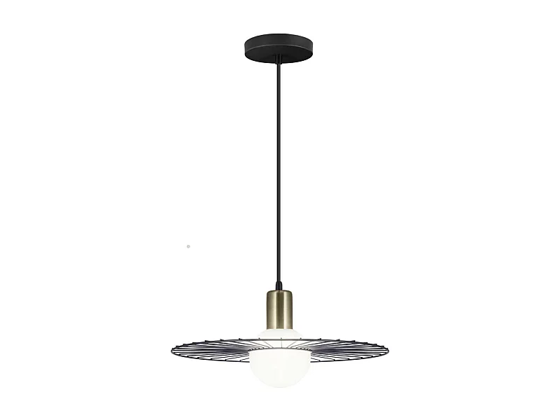 Colgante modelo Niza acabado negro 23 cm(alto)36 cm(ancho)36 cm(largo)