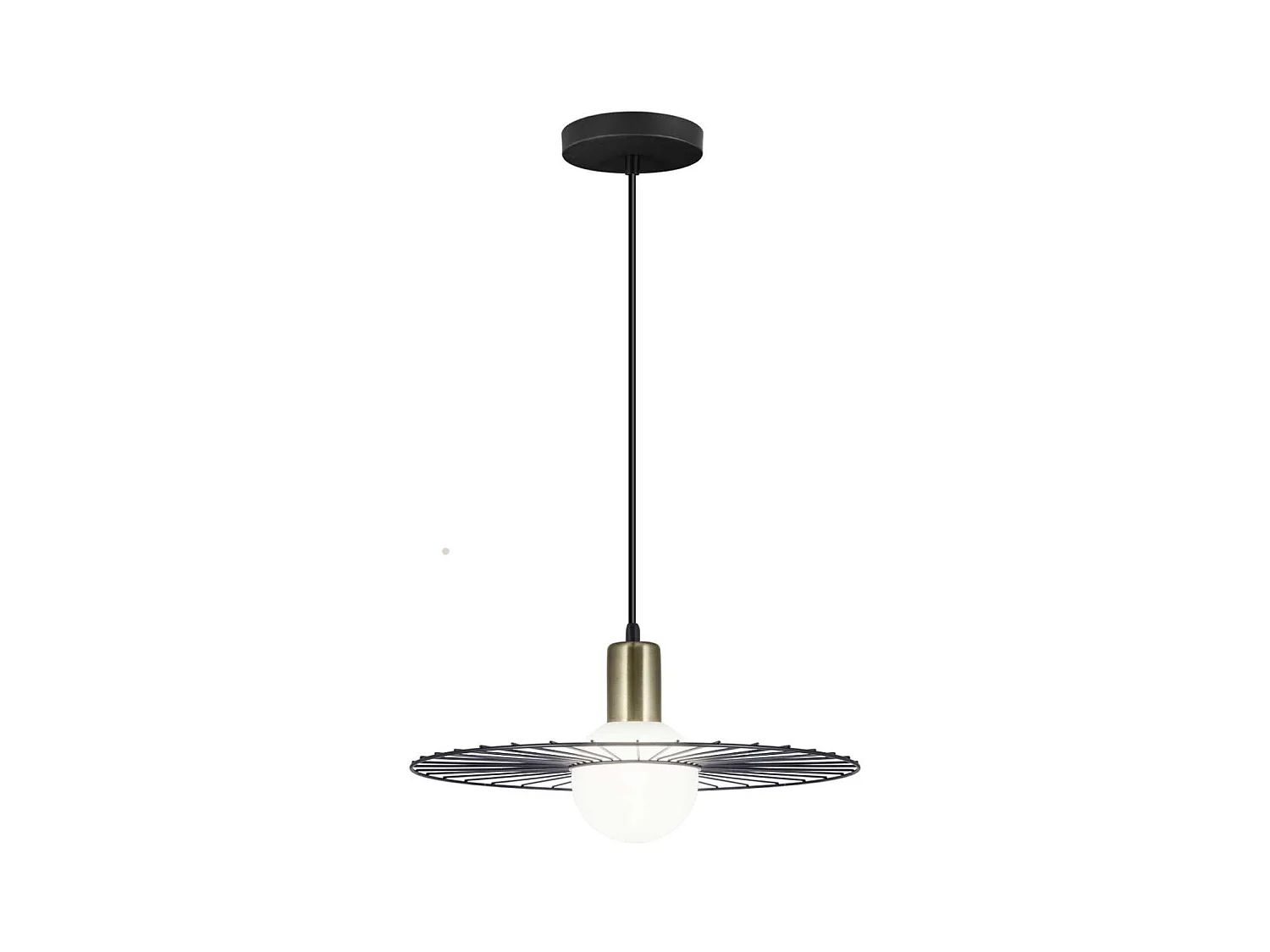Colgante modelo Niza acabado negro 23 cm(alto)36 cm(ancho)36 cm(largo)