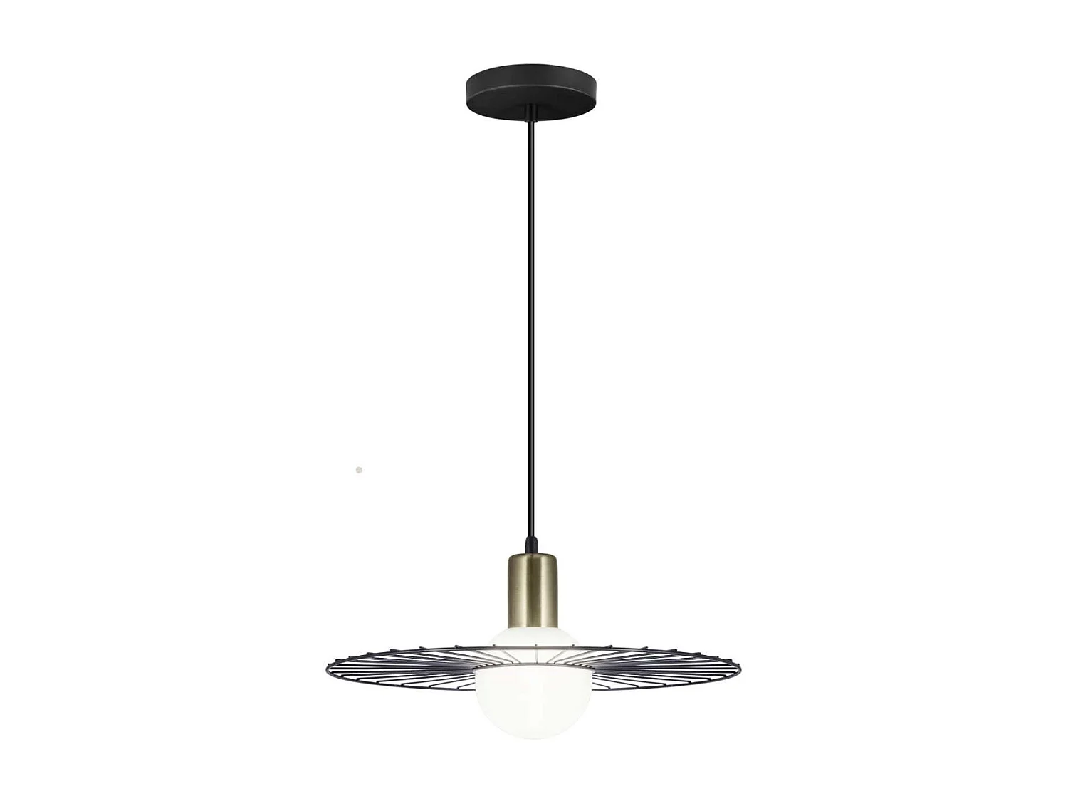 Colgante modelo Niza acabado negro 23 cm(alto)36 cm(ancho)36 cm(largo)