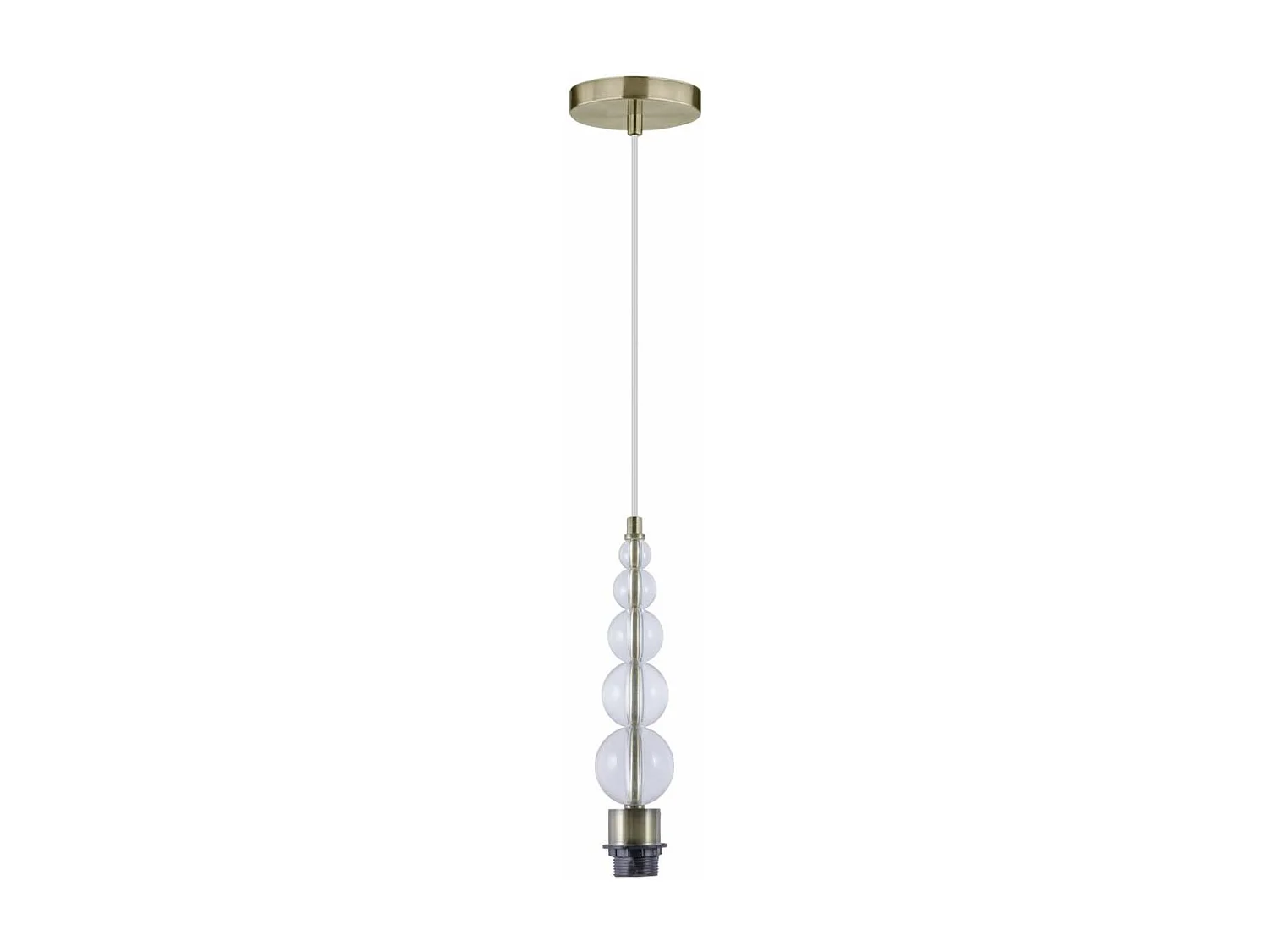 Colgante 1 luz modelo Versalles acabado cuero y metacrilato sin pantalla.