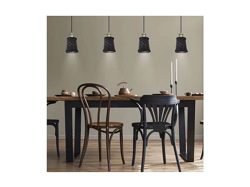 Colgante modelo Alexia acabado negro 24 cm(alto)13 cm(ancho)13 cm(largo)