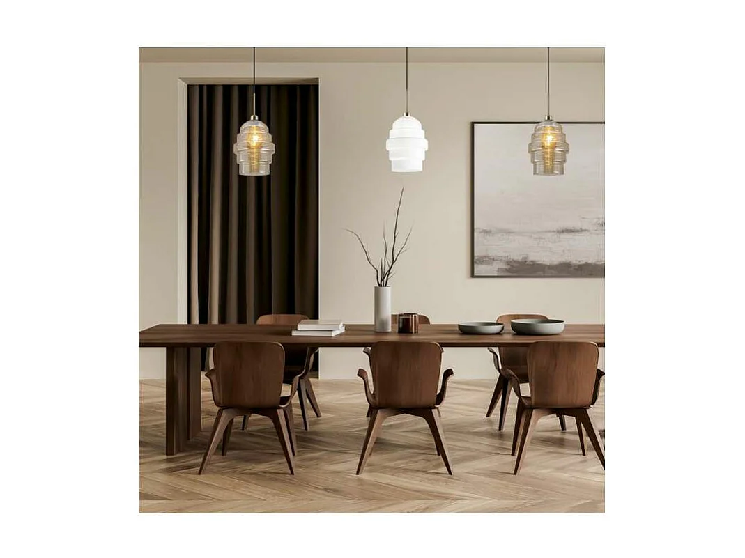 Colgante modelo Amber acabado cristal Ambar, 30cm(alto) 20cm(ancho) 20cm(fondo)