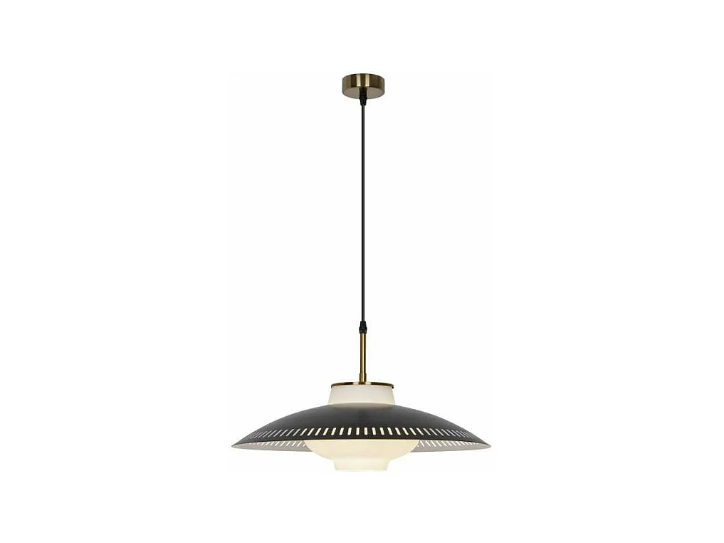 Colgante modelo Lecarbu acabado latón/negro, 35cm(alto) 45cm(ancho) 45cm(fondo).