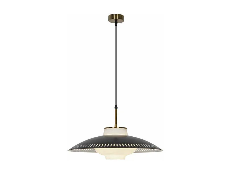 Colgante modelo Lecarbu acabado latón/negro, 35cm(alto) 45cm(ancho) 45cm(fondo).