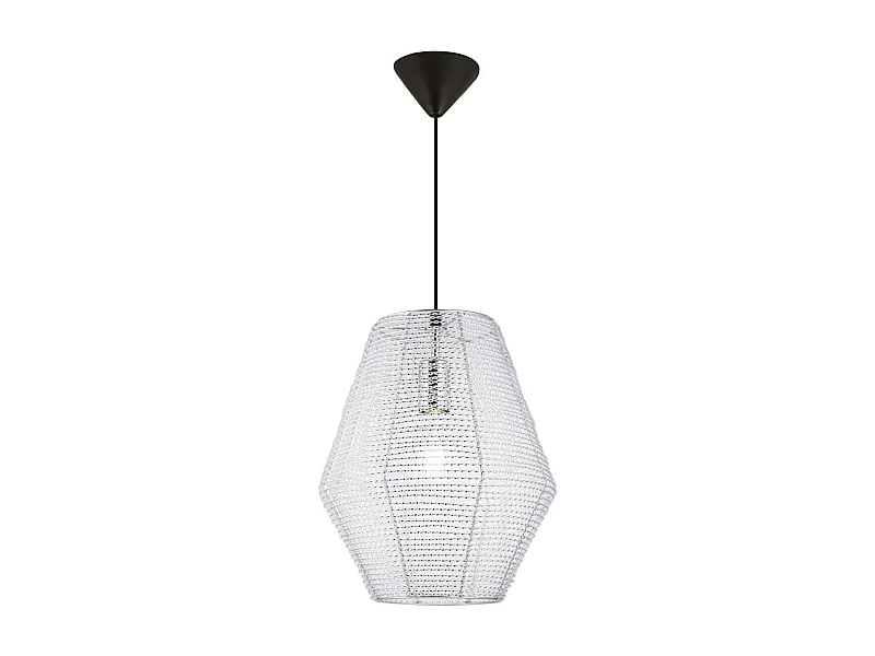 Colgante modelo Noa acabado aluminio 46 cm(alto) 32 cm(ancho)32 cm(fondo